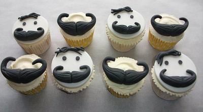Moustache cupcakes - Cake by Liz