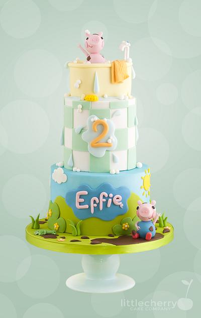 Peppa And George Cake - Cake by Little Cherry