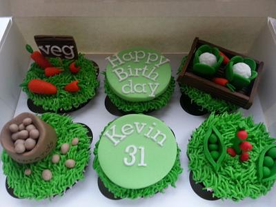Vegetable / Allotment cupcakes - Cake by Mrsmurraycakes