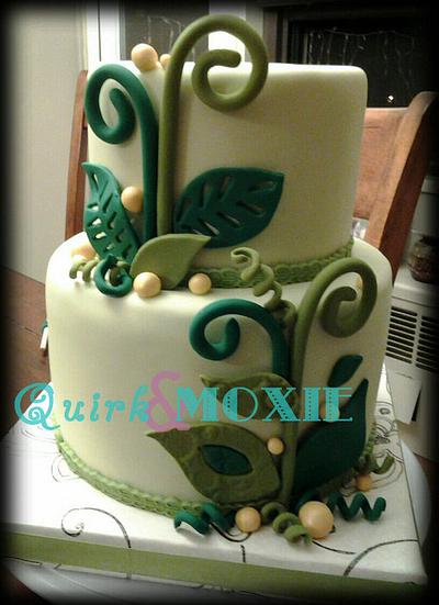 Eco Nature Wedding Cake - Cake by QuirkAndMoxie
