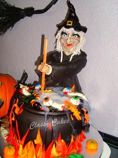 A Witch And Her Brew - Cake by Classy Cakes By Diane