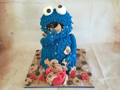 Cookie Monster - Cake by Elke Potter