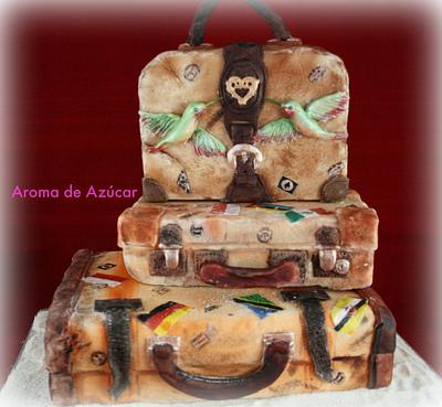 Suitcases travel cake - Cake by Aroma de Azúcar