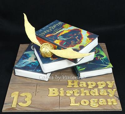 Harry Potter Books Cake - Cake by Cakes by Vivienne