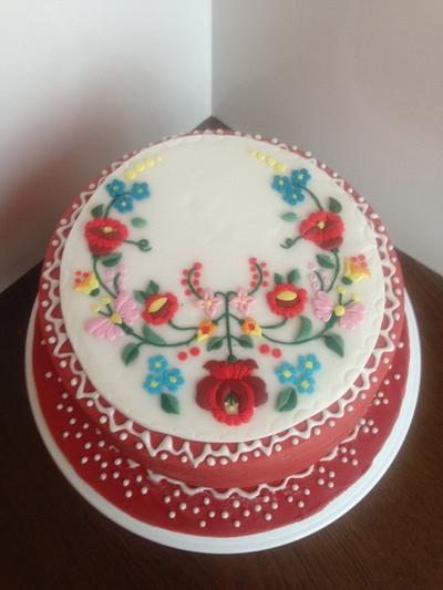 Folkstyle cake - Cake by cakesbyiwona