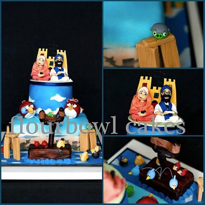 Angry Birds Wedding Cake - Cake by Flourbowl Cakes