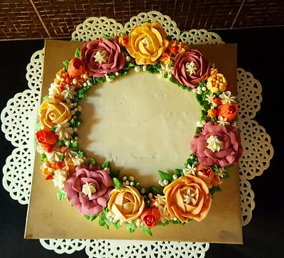 Floral wreath - Cake by Santis