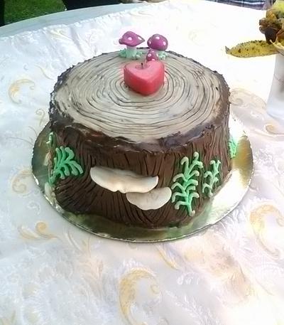 Tree bark cake - Cake by Ewa