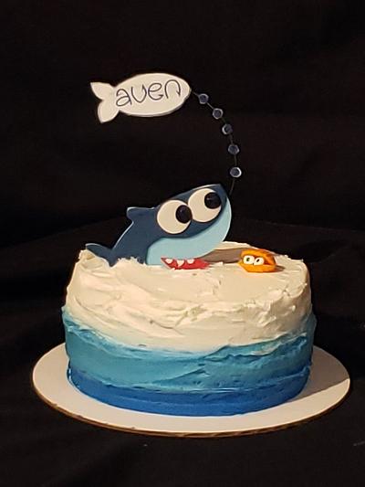 Baby Shark Smash Cake - Cake by Creative Designs By Cass