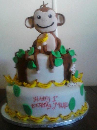 monkeys 1st birthday - Cake by CC's Creative Cakes and more...