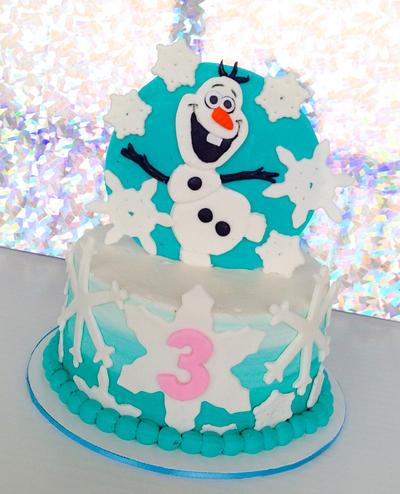 Olaf - Cake by Cups-N-Cakes 