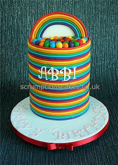 Rainbow Stripes  - Cake by Scrumptious Cakes