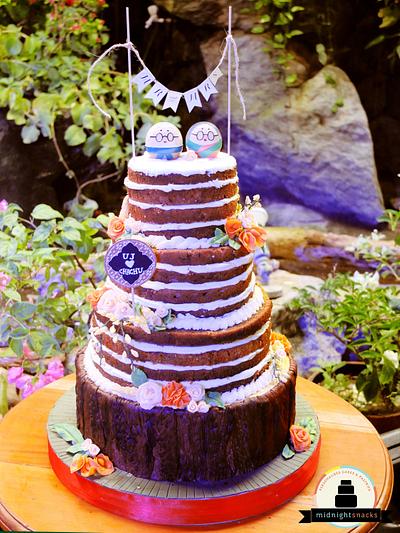 First Naked Wedding Cake! :) - Cake by Larisse Espinueva
