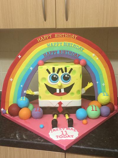 Spongebob !  - Cake by Rock and Roses cake co. 