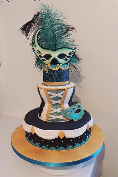 Masquerade themed cake - Cake by jameela