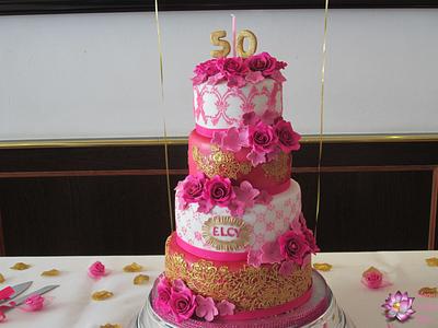 50th Birthday cake - Cake by Mary Yogeswaran