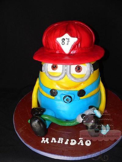 My Fireman Minion Cake - Cake by BBD