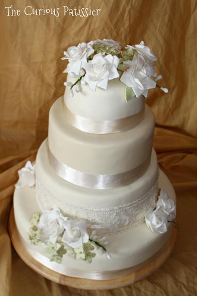Romantic wedding cake - Cake by The Curious Patissier