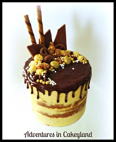 Chocolate drip cake - Cake by Adventures in Cakeyland