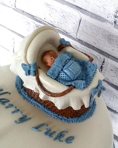 Baby Boys Christening Cake - Cake by Storyteller Cakes