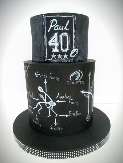 The Science of Rugby! - Cake by Sugar Duckie (Maria McDonald)