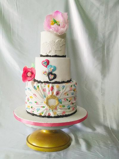 Cake buddies Valentine collaboration: 14 days of love - Cake by Neha Jaiswal 