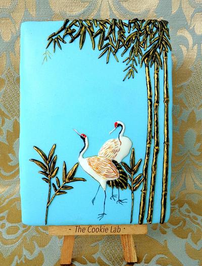 Cranes of Japan - Longevity - Cake by The Cookie Lab  by Marta Torres