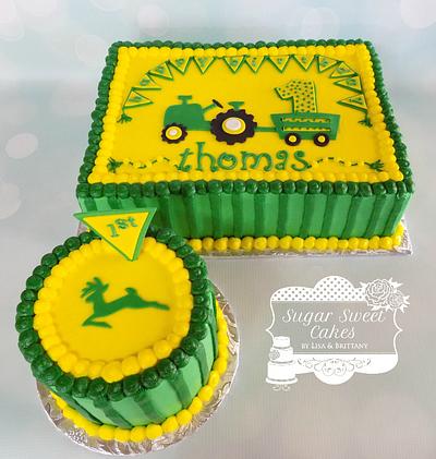 John Deere 1st Bday - Cake by Sugar Sweet Cakes