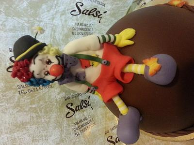 clown cake topper - Cake by barbara Saliprandi