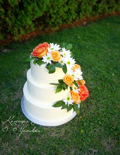 Wedding cake  - Cake by My smiling collection