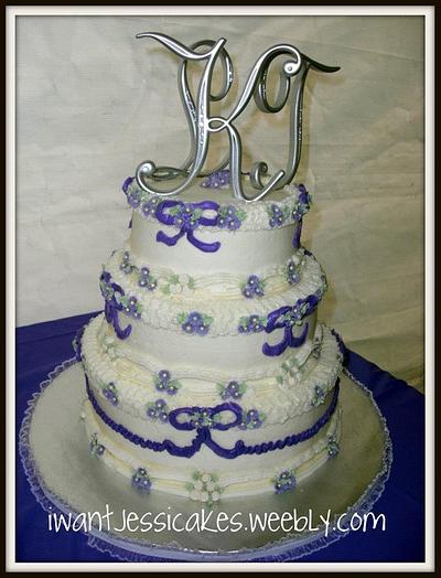 Retro wedding cake - Cake by Jessica Chase Avila