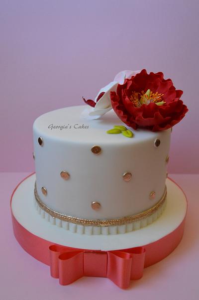 Flower cake birthday  - Cake by Georgia´s Cakes 