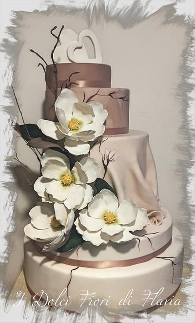Magnolia cake - Cake by DolciFioriDiFlavia