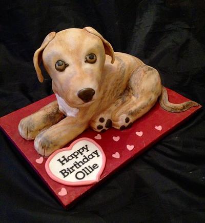 Lifelike Puppy Dog Cake - Cake by Caron Eveleigh