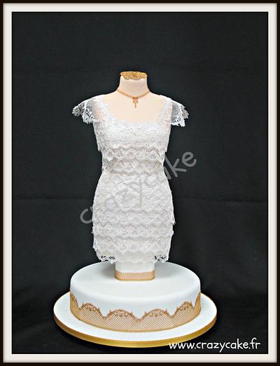 Lace dress - Cake by Crazy Cake
