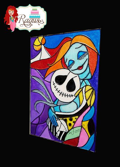 Love story of Jack and Sally - Cake by Rosa Laura Sáenz