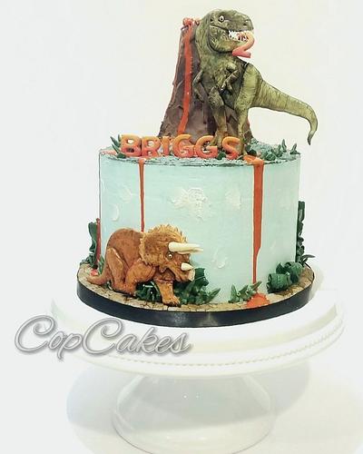 Dinosaur Cake - Cake by CopCakes