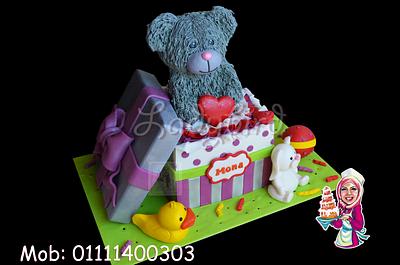 teddy bear cake - Cake by Nour El Qady 