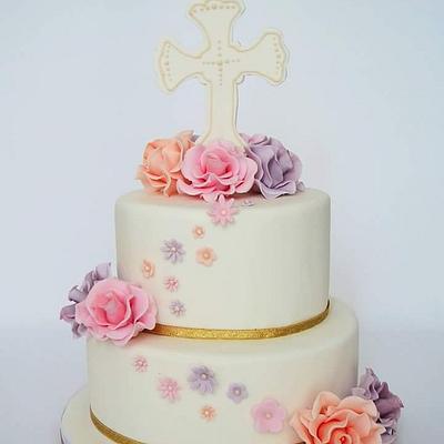 Christening cake - First Comunion - Cake by Clarita_bakingmama
