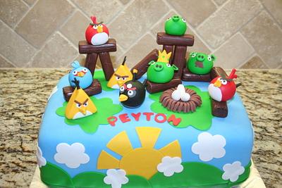 Angry Birds cake - Cake by Cathy Moilan