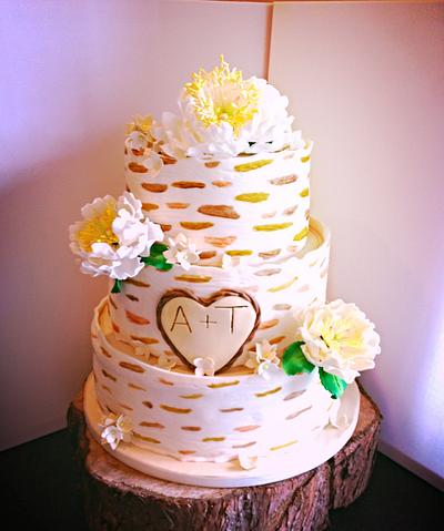 Rustic wedding cake  - Cake by mike525