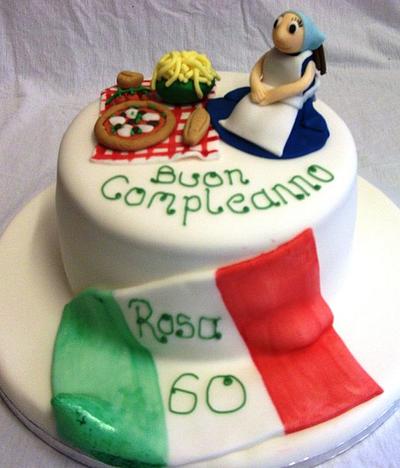 Italian Themed Birthday Cake - Cake by muffintops