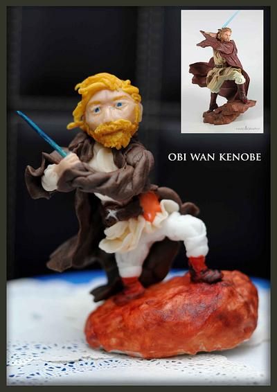 obi wan kenobi figurine - Cake by Chilly