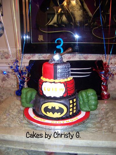 Superhero cake..  - Cake by Cakes by Christy G