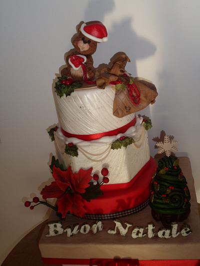 Christmas cake  - Cake by Marilyn' s Cakes 