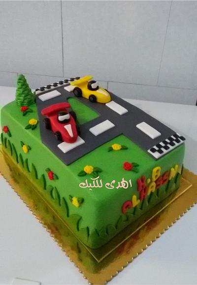 كيكة حلبة السباق - Cake by Alhudacake 