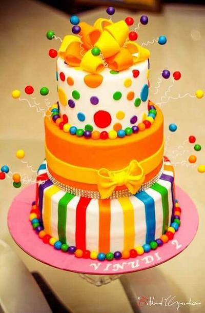 rainbow candy cake - Cake by fusion cakes srilanka