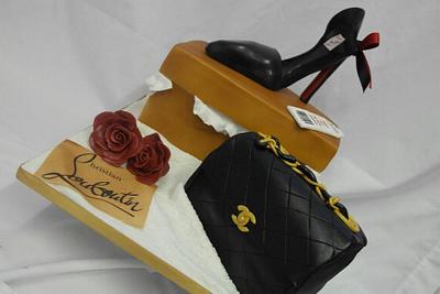 Designer label 21st birthday cake - Cake by Lisa Wheatcroft