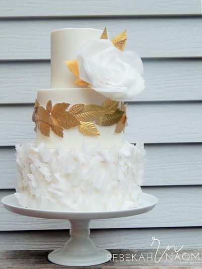 Grecian Wedding Cake - Cake by Rebekah Naomi Cake Design