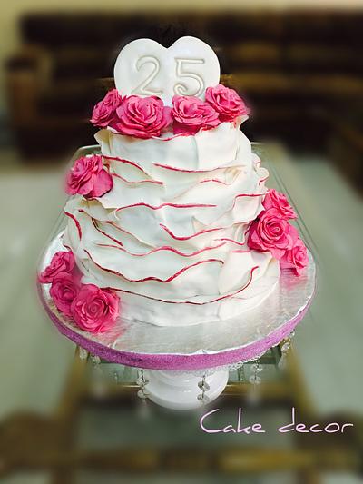 Anniversary cake  - Cake by thecakedecor